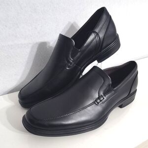Perry Ellis Portfolio Men’s Size 9.5 Ultra foam Black Slip On‎ Dress Shoes NEW